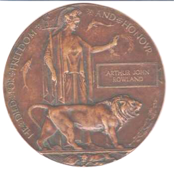 memorial plaque Rowland